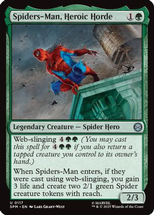 Spiders-Man, Heroic Horde (117) [Marvel's Spider-Man] foil - Deck Out Gaming