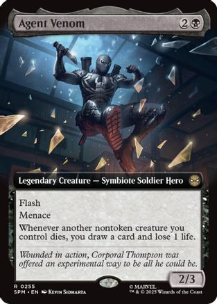 Agent Venom (Extended Art) (255) [Marvel's Spider-Man] foil - Deck Out Gaming