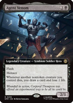 Agent Venom (Extended Art) (255) [Marvel's Spider-Man] foil - Deck Out Gaming