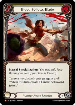 Blood Follows Blade (SUP252) [Super Slam] Rainbow Foil - Deck Out Gaming