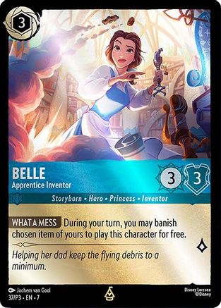 Belle - Apprentice Inventor (37) [Disney Lorcana Promo Cards] Cold Foil - Deck Out Gaming