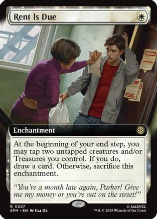 Rent Is Due (Extended Art) (247) [Marvel's Spider-Man] foil - Deck Out Gaming