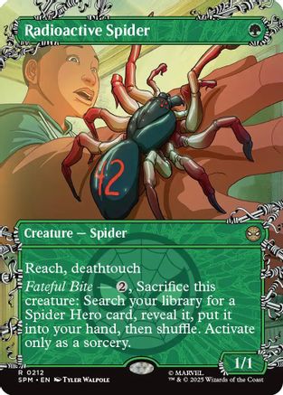 Radioactive Spider (Borderless) (212) [Marvel's Spider-Man] foil - Deck Out Gaming