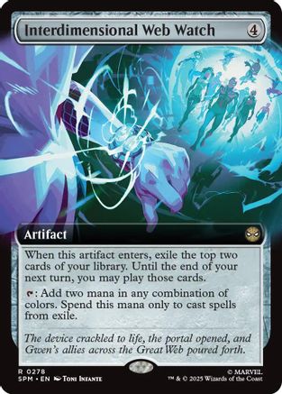 Interdimensional Web Watch (Extended Art) (278) [Marvel's Spider-Man] foil - Deck Out Gaming