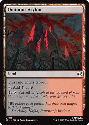 Ominous Asylum (181) [Marvel's Spider-Man] foil - Deck Out Gaming