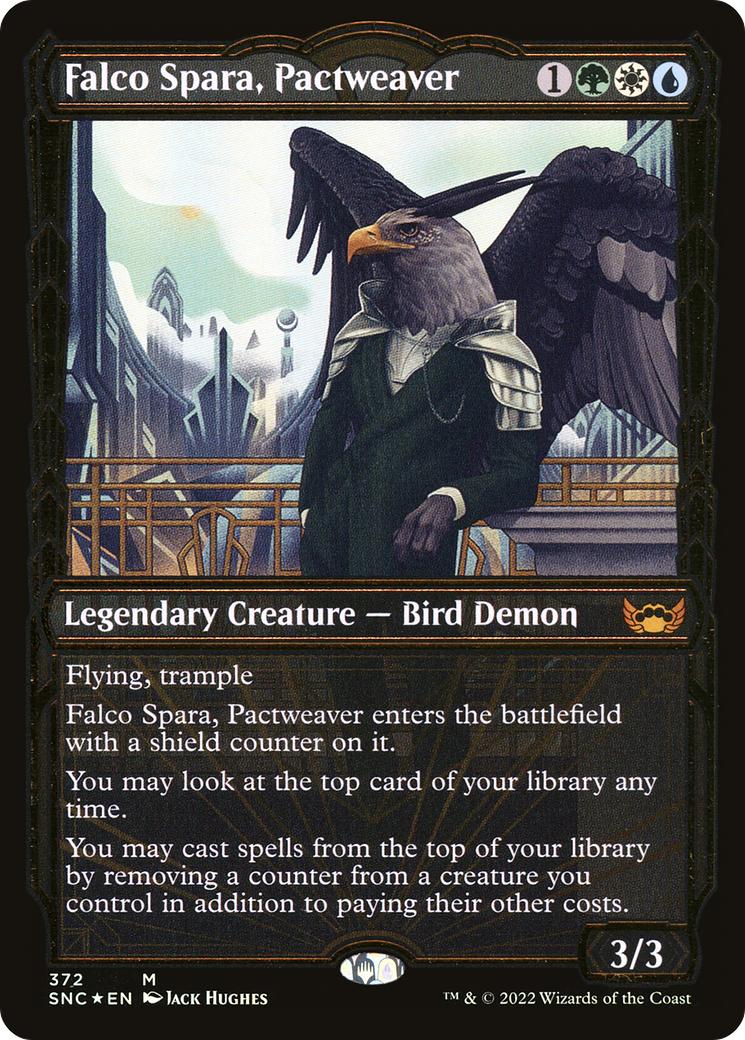 Falco Spara, Pactweaver (Gilded Foil) (372) [Streets of New Capenna] foil - Deck Out Gaming
