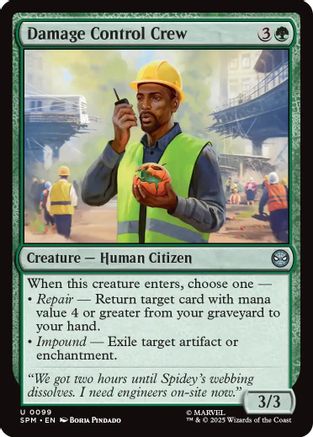 Damage Control Crew (99) [Marvel's Spider-Man] foil - Deck Out Gaming