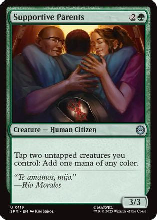 Supportive Parents (119) [Marvel's Spider-Man] foil - Deck Out Gaming