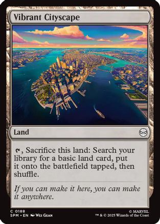 Vibrant Cityscape (188) [Marvel's Spider-Man] foil - Deck Out Gaming
