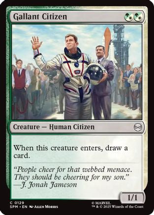 Gallant Citizen (129) [Marvel's Spider-Man] foil - Deck Out Gaming