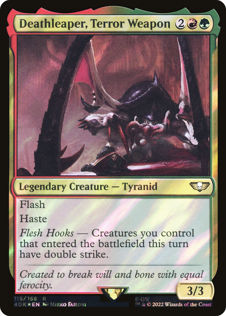 Deathleaper, Terror Weapon (Surge Foil) (115) [Warhammer 40,000 Commander] foil - Deck Out Gaming