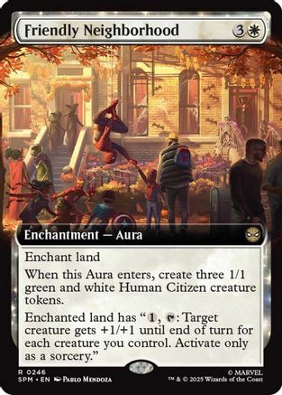 Friendly Neighborhood (Extended Art) (246) [Marvel's Spider-Man] - Deck Out Gaming