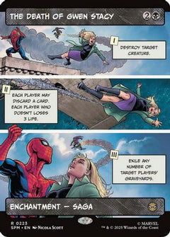 The Death of Gwen Stacy (Borderless) (223) [Marvel's Spider-Man] foil - Deck Out Gaming