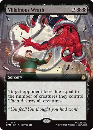 Villainous Wrath (Extended Art) (259) [Marvel's Spider-Man] foil - Deck Out Gaming