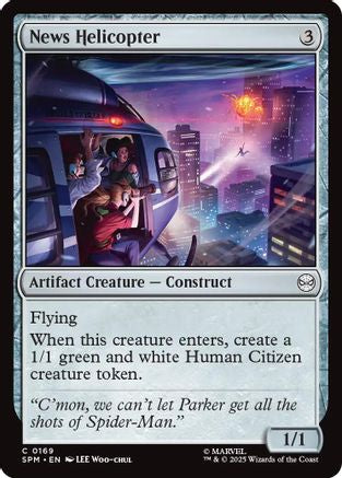 News Helicopter (169) [Marvel's Spider-Man] foil - Deck Out Gaming