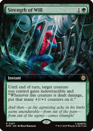 Strength of Will (Extended Art) (267) [Marvel's Spider-Man] foil - Deck Out Gaming