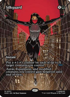Silkguard (Borderless) (37) [Marvel Eternal-Legal] foil - Deck Out Gaming