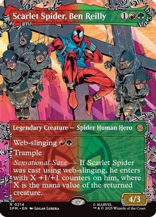 Scarlet Spider, Ben Reilly (Borderless) (214) [Marvel's Spider-Man] - Deck Out Gaming