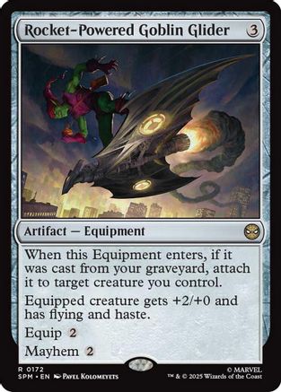 Rocket-Powered Goblin Glider (172) [Marvel's Spider-Man] foil - Deck Out Gaming