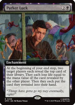 Parker Luck (Extended Art) (258) [Marvel's Spider-Man] - Deck Out Gaming