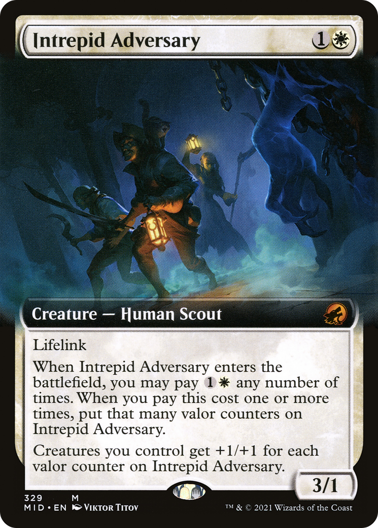 Intrepid Adversary (Extended Art) (329) [Innistrad: Midnight Hunt] - Deck Out Gaming