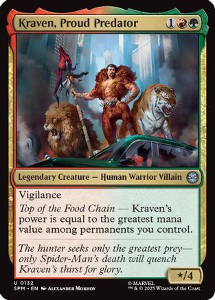 Kraven, Proud Predator (132) [Marvel's Spider-Man] foil - Deck Out Gaming