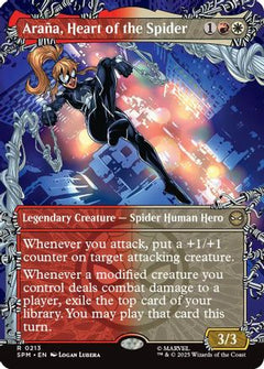 Araña, Heart of the Spider (Borderless) (213) [Marvel's Spider-Man] - Deck Out Gaming