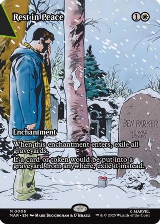 Rest in Peace (Borderless) (6) [Marvel Eternal-Legal] foil - Deck Out Gaming