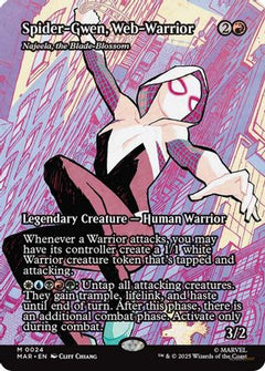 Spider-Gwen, Web-Warrior - Najeela, the Blade-Blossom (24) [Marvel Eternal-Legal] - Deck Out Gaming