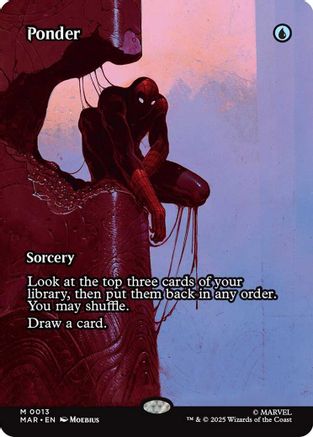 Ponder (Borderless) (13) [Marvel Eternal-Legal] - Deck Out Gaming