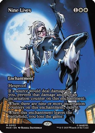Nine Live (Borderless) (3) [Marvel Eternal-Legal] foil - Deck Out Gaming