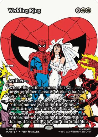 Wedding Ring (Borderless) (7) [Marvel Eternal-Legal] - Deck Out Gaming