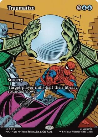 Traumatize (Borderless) (15) [Marvel Eternal-Legal] foil - Deck Out Gaming