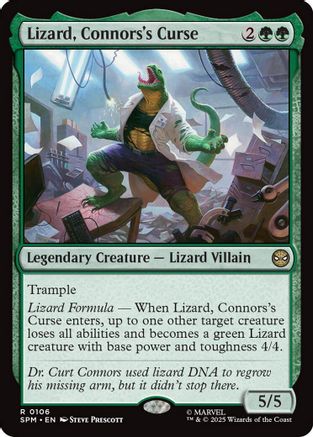 Lizard, Connors's Curse (106) [Marvel's Spider-Man] foil - Deck Out Gaming