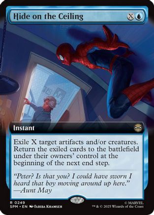 Hide on the Ceiling (Extended Art) (249) [Marvel's Spider-Man] foil - Deck Out Gaming