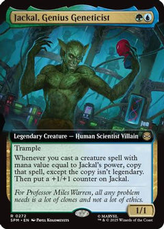 Jackal, Genius Geneticist (Extended Art) (272) [Marvel's Spider-Man] foil - Deck Out Gaming