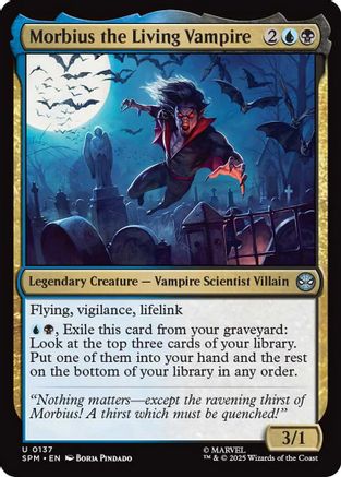 Morbius the Living Vampire (137) [Marvel's Spider-Man] foil - Deck Out Gaming