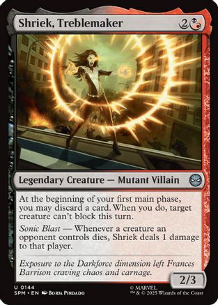 Shriek, Treblemaker (144) [Marvel's Spider-Man] - Deck Out Gaming