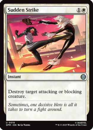 Sudden Strike (19) [Marvel's Spider-Man] foil - Deck Out Gaming