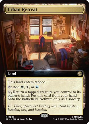 Urban Retreat (Extended Art) (283) [Marvel's Spider-Man] foil - Deck Out Gaming