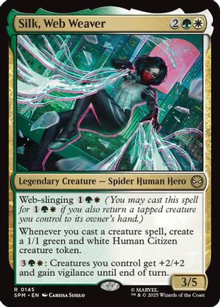 Silk, Web Weaver (145) [Marvel's Spider-Man] foil - Deck Out Gaming