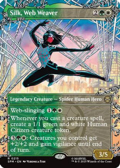 Silk, Web Weaver (Borderless) (215) [Marvel's Spider-Man] - Deck Out Gaming