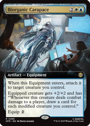 Biorganic Carapace (Extended Art) (269) [Marvel's Spider-Man] foil - Deck Out Gaming