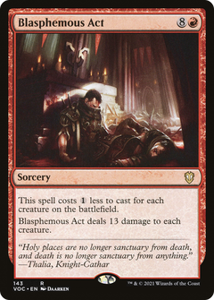 Blasphemous Act (143) [Crimson Vow Commander] - Deck Out Gaming