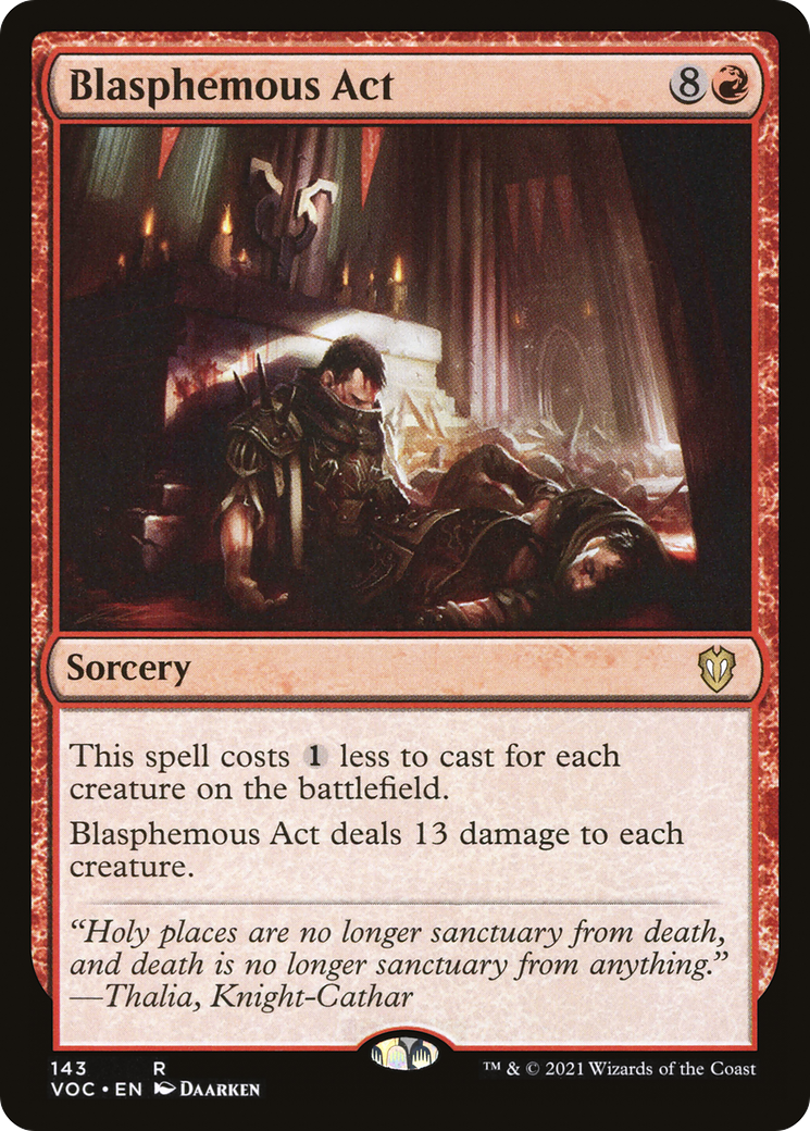 Blasphemous Act (143) [Crimson Vow Commander] - Deck Out Gaming