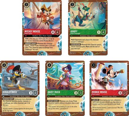 Disney Cruise Promos (Set of 5)  [Disney Lorcana Promo Cards] Holofoil - Deck Out Gaming