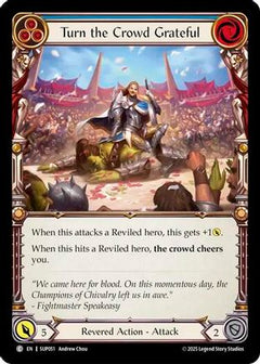 Turn the Crowd Grateful (Blue) (SUP051) [Super Slam] Rainbow Foil - Deck Out Gaming