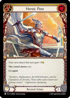 Heroic Pose (Yellow) (SUP058) [Super Slam] - Deck Out Gaming