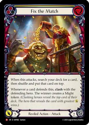 Fix the Match (SUP082) [Super Slam] Rainbow Foil - Deck Out Gaming