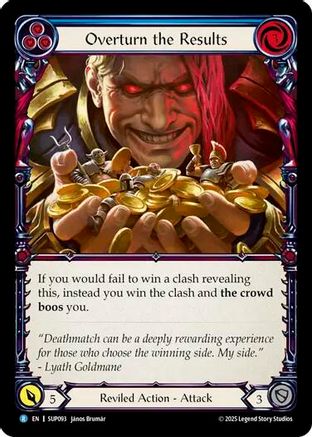 Overturn the Results (SUP093) [Super Slam] Rainbow Foil - Deck Out Gaming